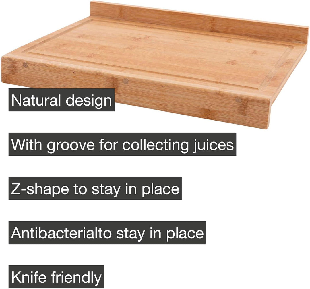 Arbeitsfläche Schneidebrett aus Bambus Holz, Küche zubehör zum Brot, Fleisch, Obst und Gemüse schnei