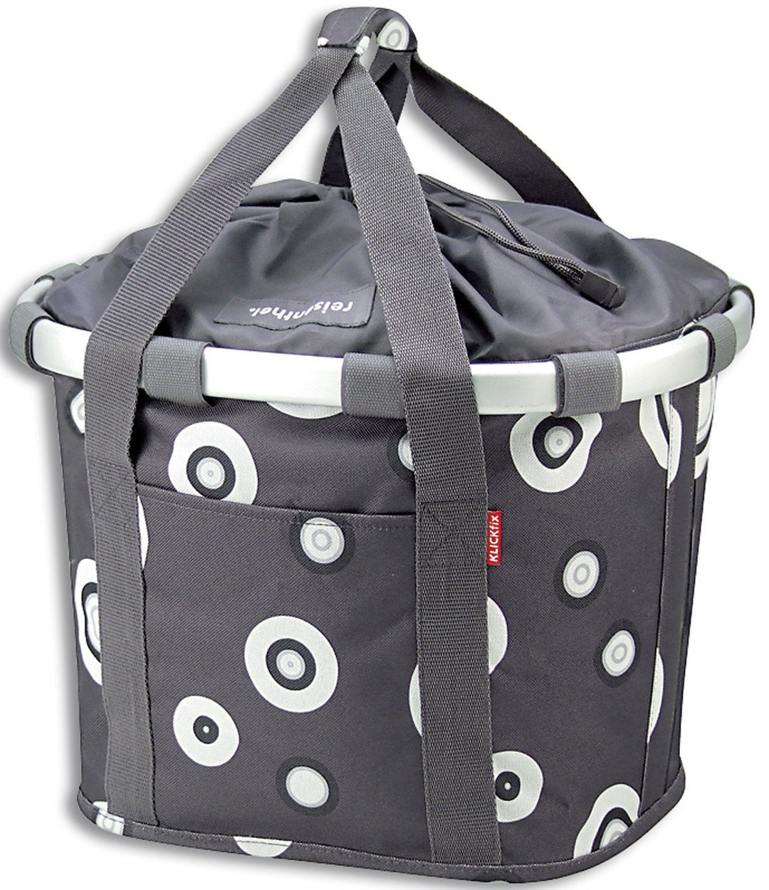 KLICKfix Unisex Fahrradtasche, Bubble Anthracite
