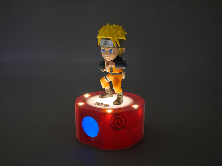 Teknofun - Naruto Shippuden Wecker - Beleuchteter Retro-Bildschirm - Digitale Anzeige - Programmierb