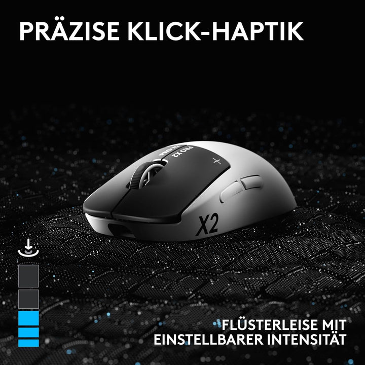 Logitech G PRO X2 SUPERSTRIKE Lightspeed kabellose Gaming-Maus, super schnell, äusserst leicht (61 g