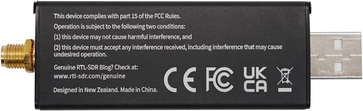 RTL-SDR Blog V4 R828D RTL2832U 1PPM TCXO SMA Software Defined Radio (Nur Dongle)