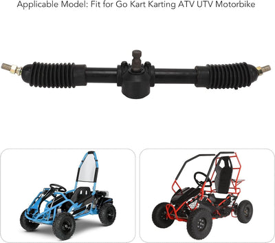 Servolenkungszahnstange, 30T Servolenkungszahnstangenwelle 430 Mm Stahllegierung Poliert für Go Kart