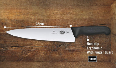 Victorinox Fibrox Tranchiermesser, 22cm, Rutschfest, Ergonomisch, Edelstahl, rostfrei, spülmaschinen
