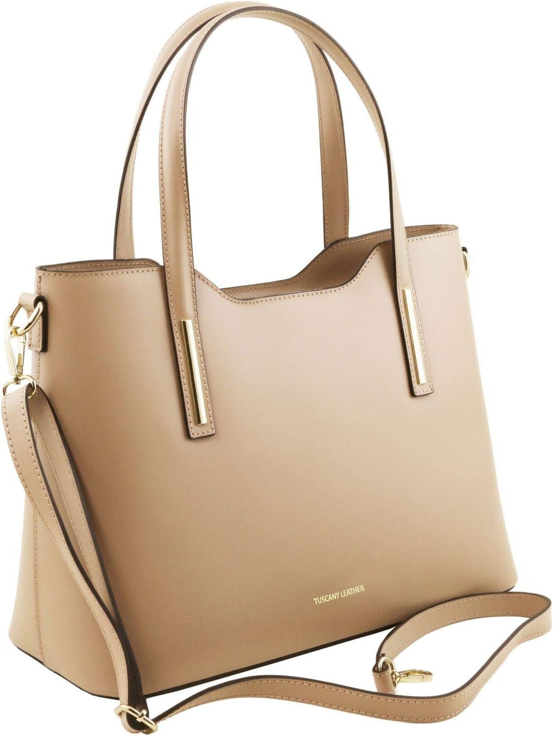 Tuscany Leather Olimpia Shopping Tasche aus Leder Champagne, Champagne