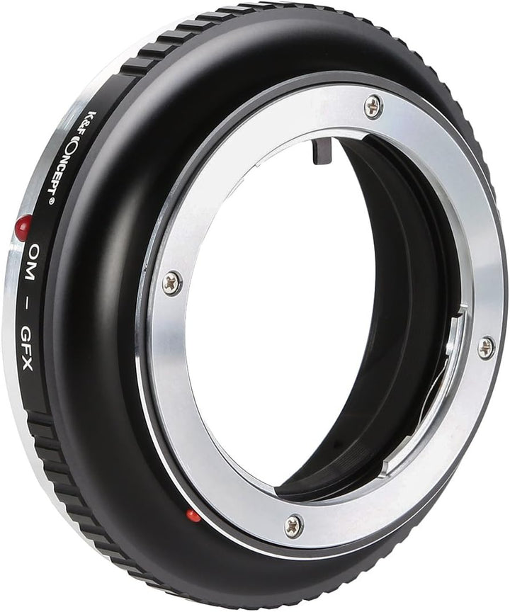 K&F Concept® OM - GFX Objektivadapter, Objektiv Adapterring für Olympus OM Objektiv auf Fujifilm Fuj