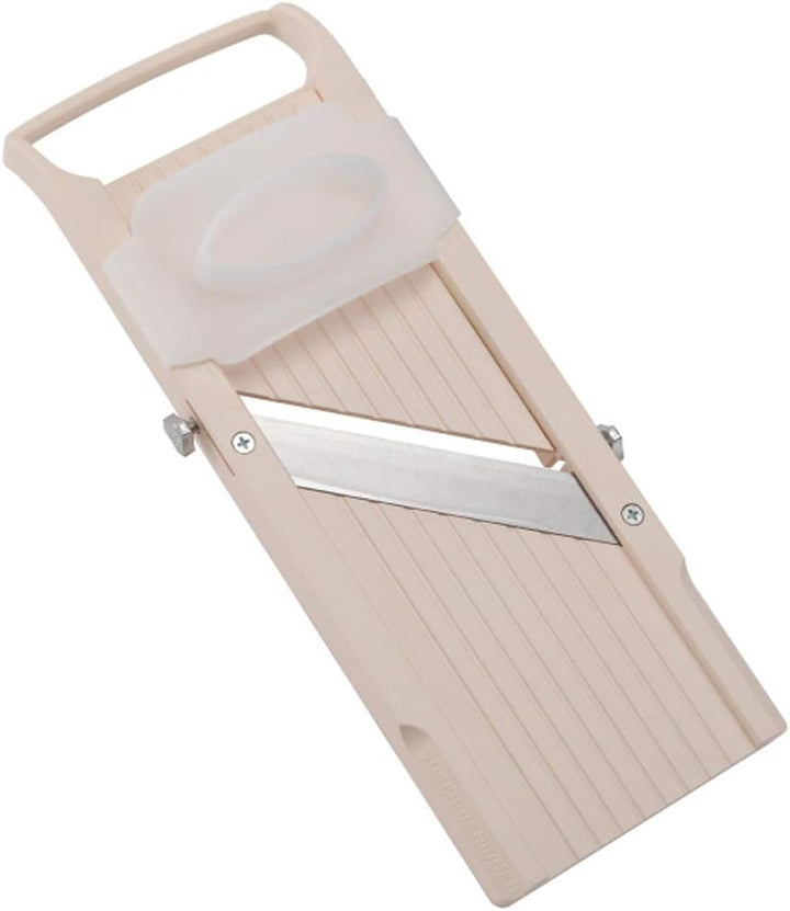 Benriner 64W Gemüsehobel Mandoline, 18/10 Edelstahl, Elfenbein Classic Slicer,
