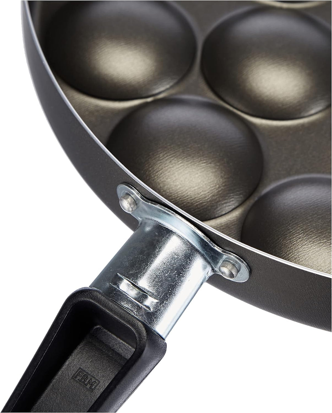 patisse,2999,Poffertjes AA8Pfanne-Set mitRezepten, Teigflasche undHolzstäbchen, Aluminium, Schwarz,