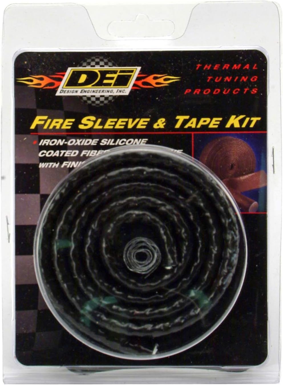 Design Engineering 010473 Feuerschutzhülse und Klebeband Kit Hitzeschutz für Drähte, Schläuche etc,