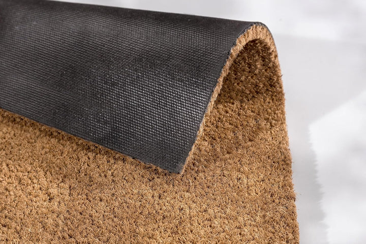 Carpido Fussmatte Kokos 40x60 cm schnittfest - 24mm Kokosmatte Natur, antibakteriell und extrem stra