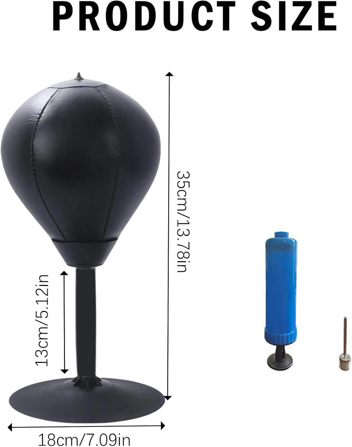 Punchingball, Punchingball Tisch mit Federn, Saugnapf zum Stressabbau für Chef, Kollegen, Freunde, 1