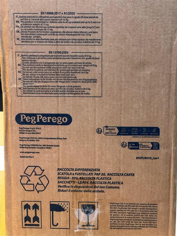Peg Perego Prima Pappa Follow Me Wonder Grey