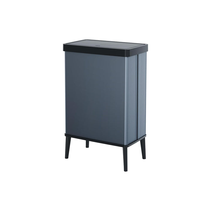 Curver Keter Verto Abfalleimer, Mülltrennung, Deckel mit Druck, Doppelfach, elegantes Design, recyce