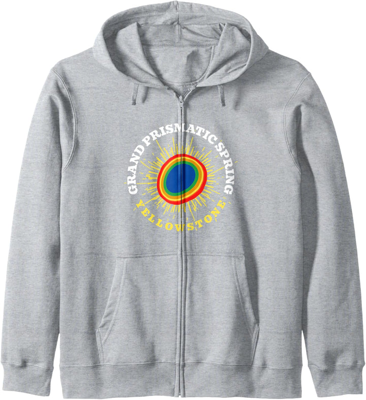 Grand Prismatic Spring Yellowstone National Park Minimalist Kapuzenjacke