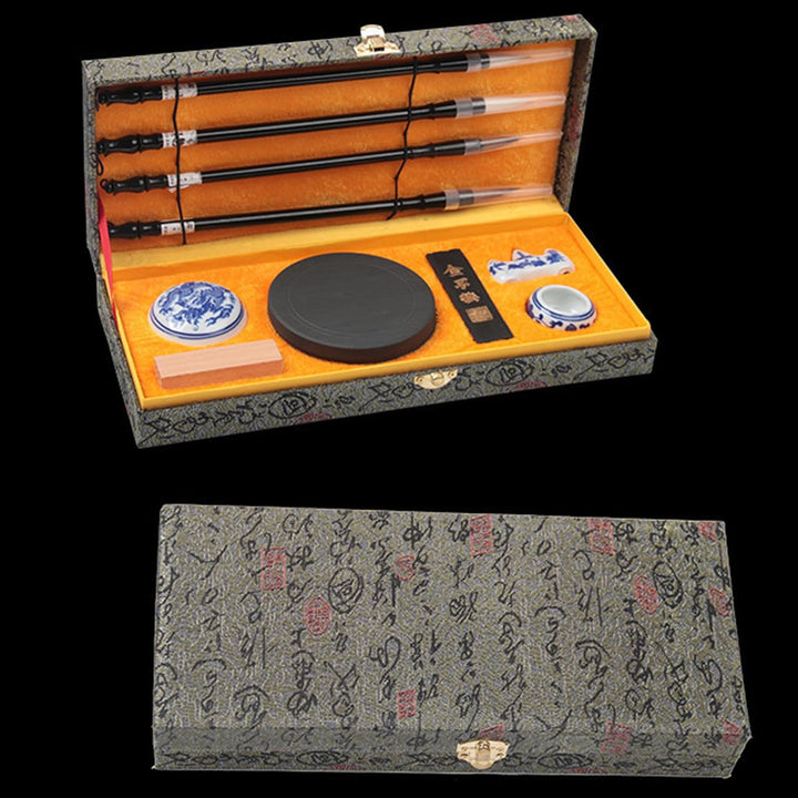 WDEC 10-teilig Chinesischer Kalligraphie Pinsel Set, Chinesisch, Künstlerbedarf, Malerei Inkstone mi