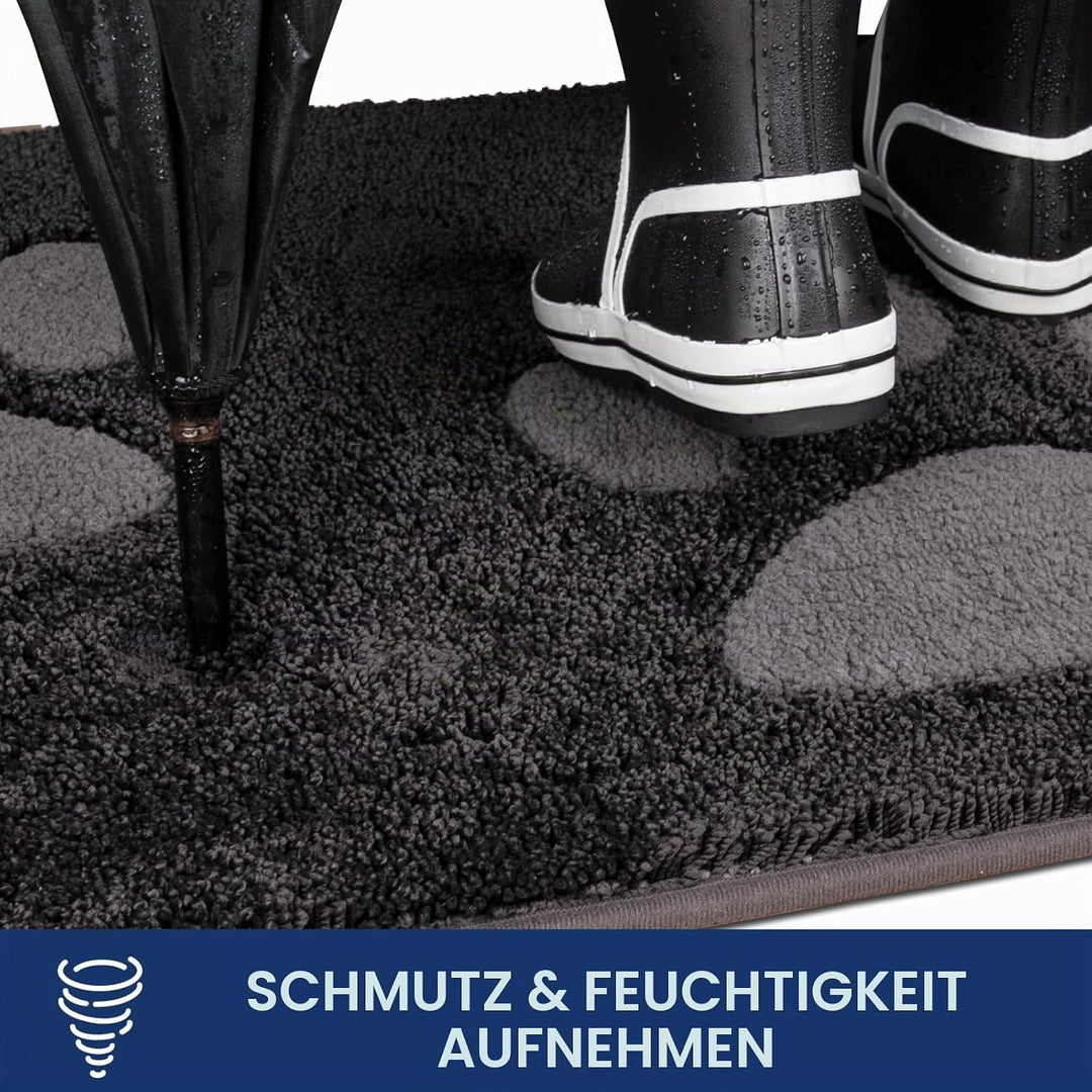 FCSDETAIL Schmutzfangmatte waschbar 80 x 178 cm, Fussmatte Innen, absorbierend Fussmatte, rutschfest