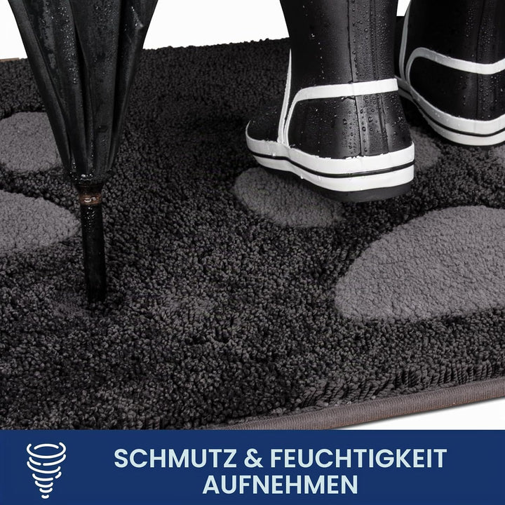 FCSDETAIL Schmutzfangmatte waschbar 80 x 178 cm, Fussmatte Innen, absorbierend Fussmatte, rutschfest