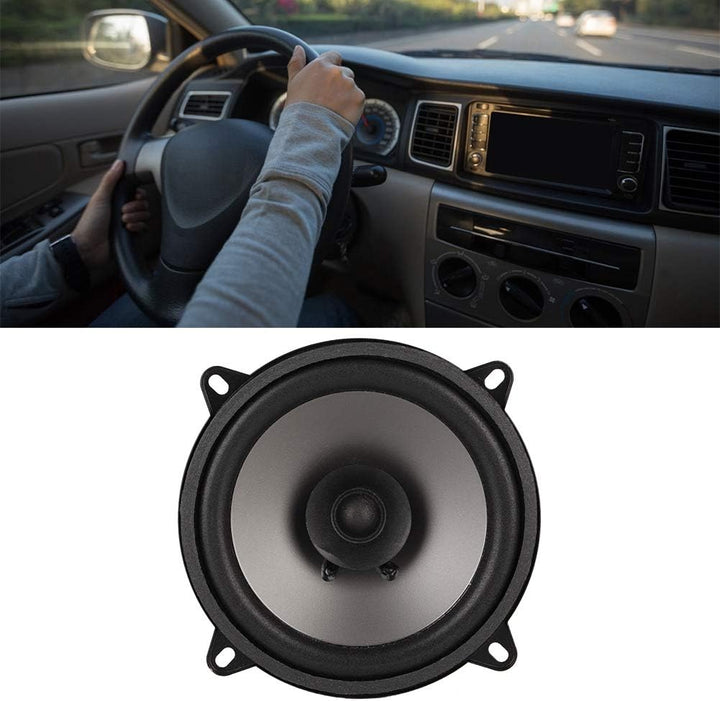 Qiilu 130mm Speakers Auto Koaxial Lautsprecher, 5 Zoll 400W Auto Koaxial Lautsprecher Automobile Aud