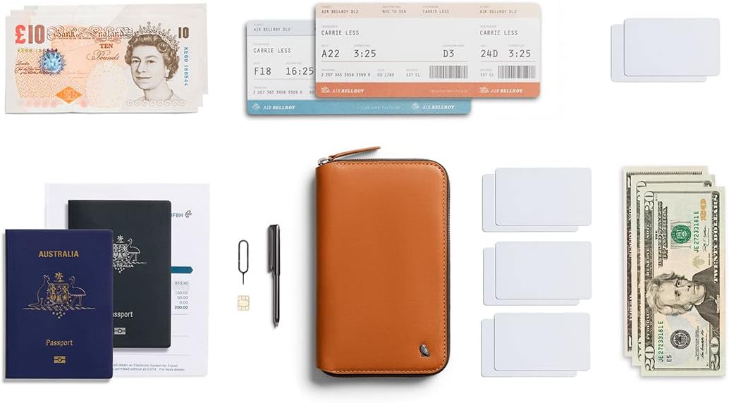 Bellroy Travel Folio – Second Edition - Caramel, Caramel