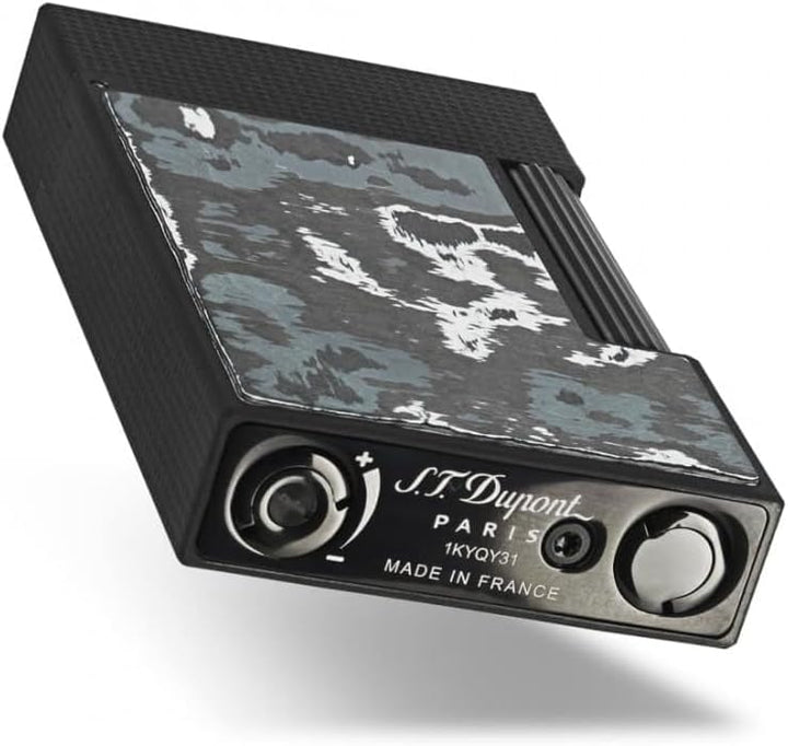 ST Dupont Ligne 2 Carbon Feuerzeug Dark Storm