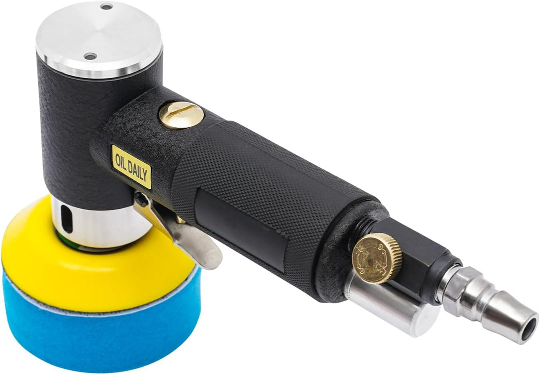 Exzenter-Poliermaschine - Druckluft Polierer, 25mm 50mm 75mm Schleifer Winkelschleifer mit 27tlg Pol