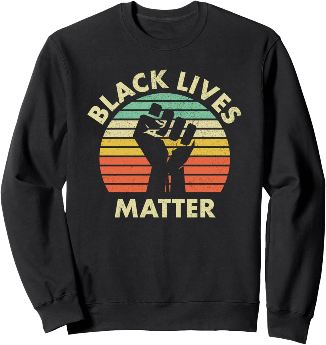 Black Lives Matter – Retro-Stil Sweatshirt