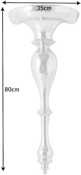Invicta Interior Stylischer Design Wandkonsole Aluminium 80 cm Beistelltisch silberfarbig Barock
