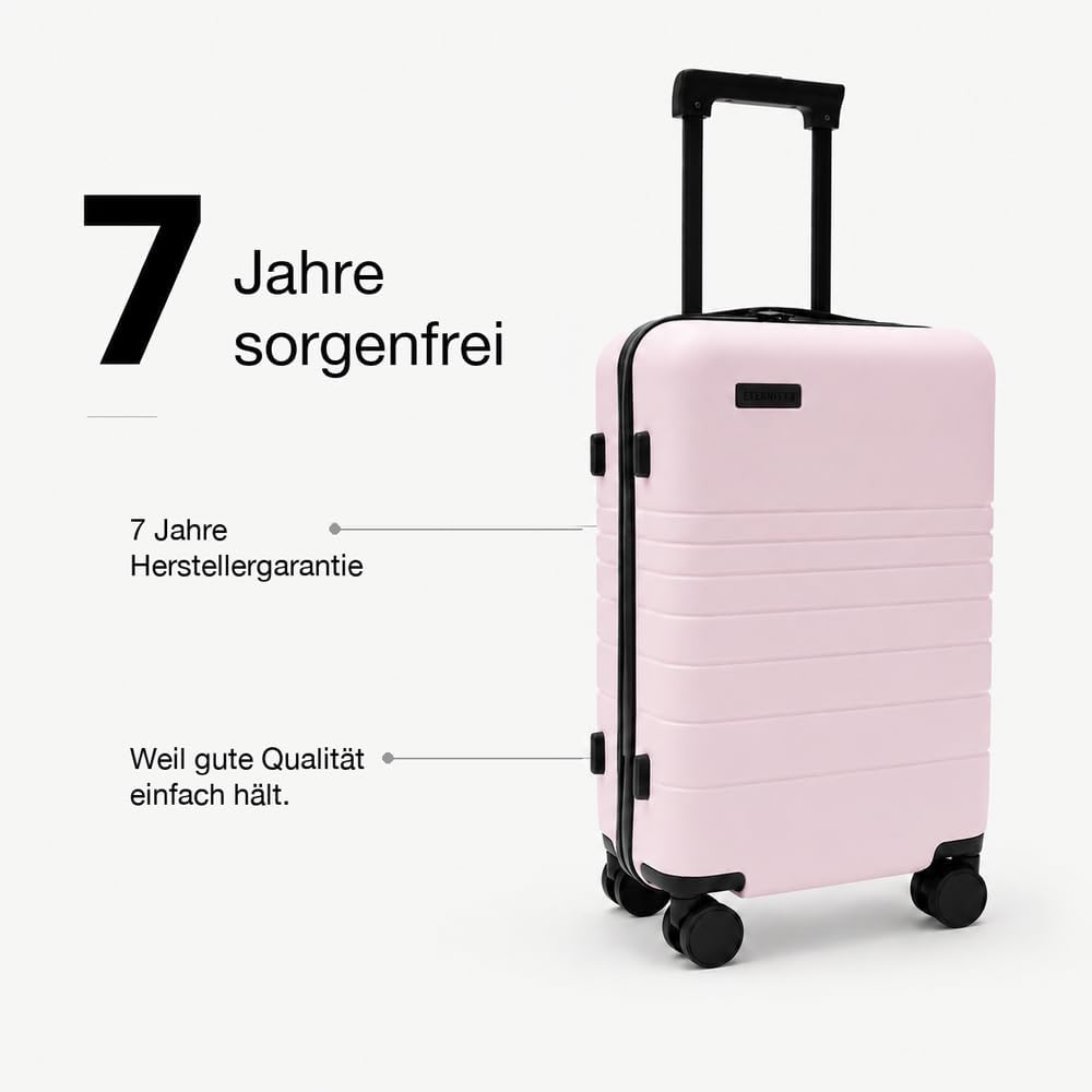 ETERNITIVE E3 Pro Kofferset 2-teilig Handgepäck + L Hartschale PC Pink | Handgepäck 33 L + Large 97