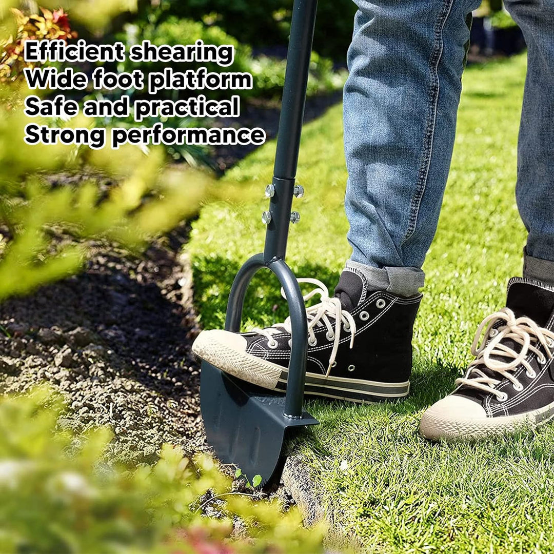 Kadimendium Halbmond-Rasenkantenschneider, Hohe Härte, Kohlenstoffstahl, Langer Griff, Manuelle Trim