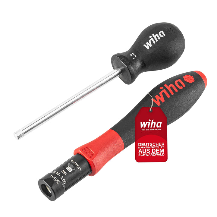 Wiha verstellbarer Drehmoment Schraubendreher TorqueVario®-S(26888) variabel einstellbar I 0,1-0,6Nm