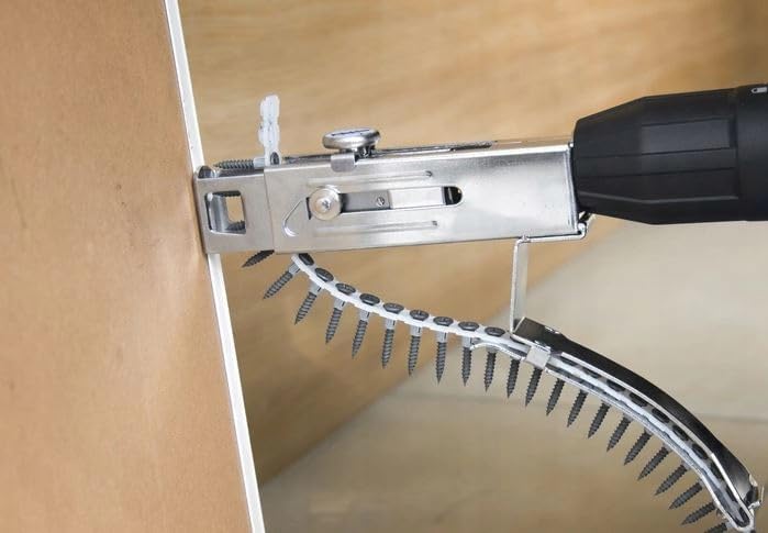 Magazinschrauber 18V mit Schrauben-Magazin – Akku-Trockenbauschrauber mit 2× 2.0Ah Akkus, Schnelllad