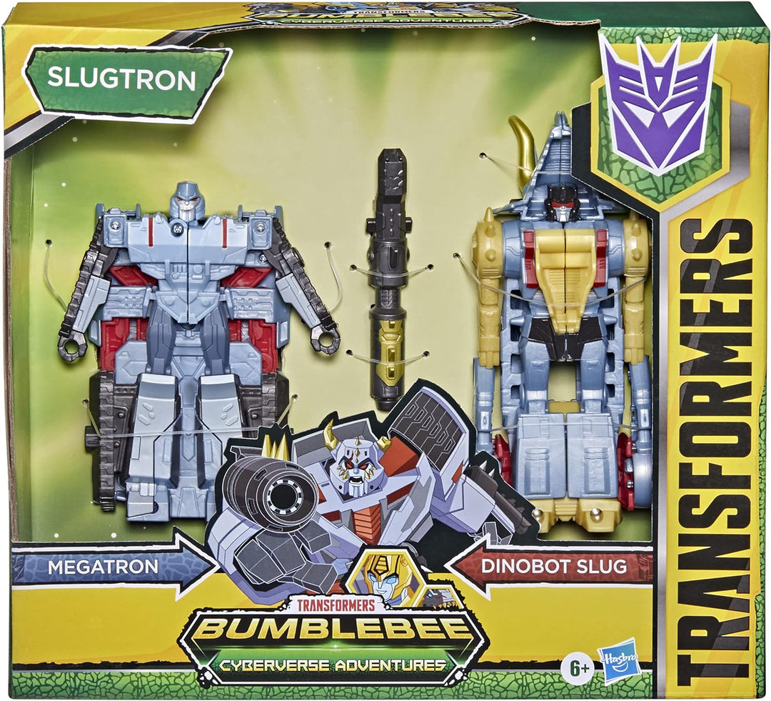 Transformers Bumblebee Cyberverse Adventures Spielzeug Dino Combiners Slugtron 2er-Pack Figuren, ab