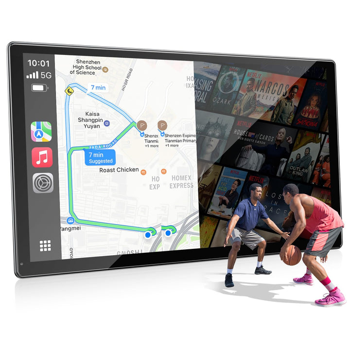 Volam Android Auto Display &Wireless CarPlay Kompatibel mit Net flix/Y0uTube,2026 Aktualisierter Tra