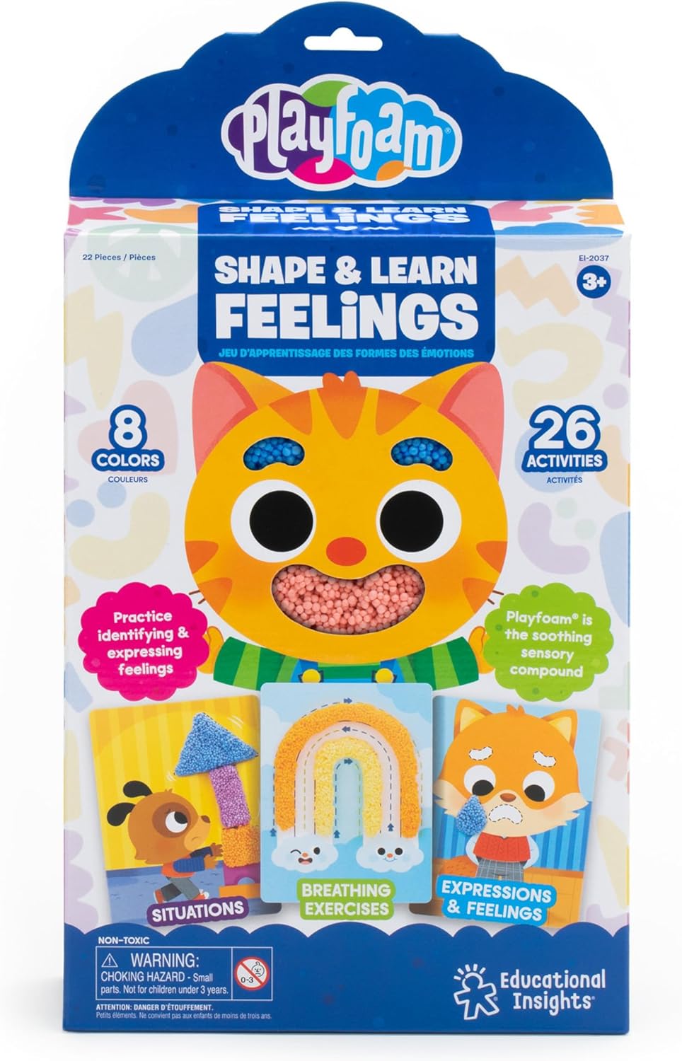Learning Resources Spielschaum Gefühle Formen & entdecken, ab 3 Jarhen, 26 Aktivitäten, Emotionsspie