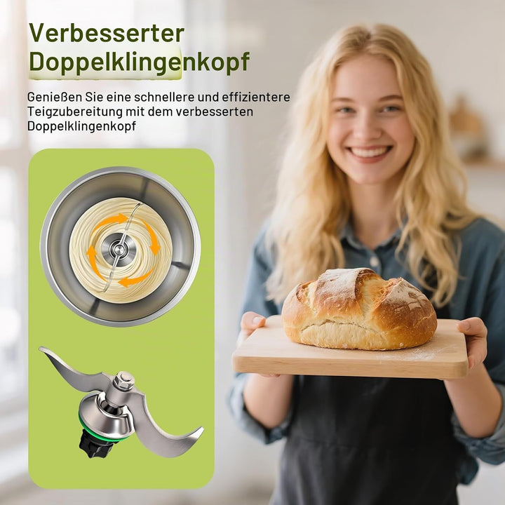 Teigmesser für Thermomix TM7 TM6 TM5, Ersatzteile Meistermix Knetmesser für Thermomix Messer, Mixmes
