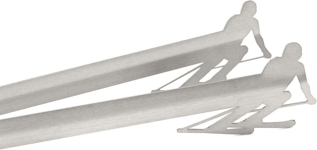 Grillzange Skifahren, spülmaschinengeeignet, Geschenkidee, Männergeschenk, Grillgeschenk, Vatertag,