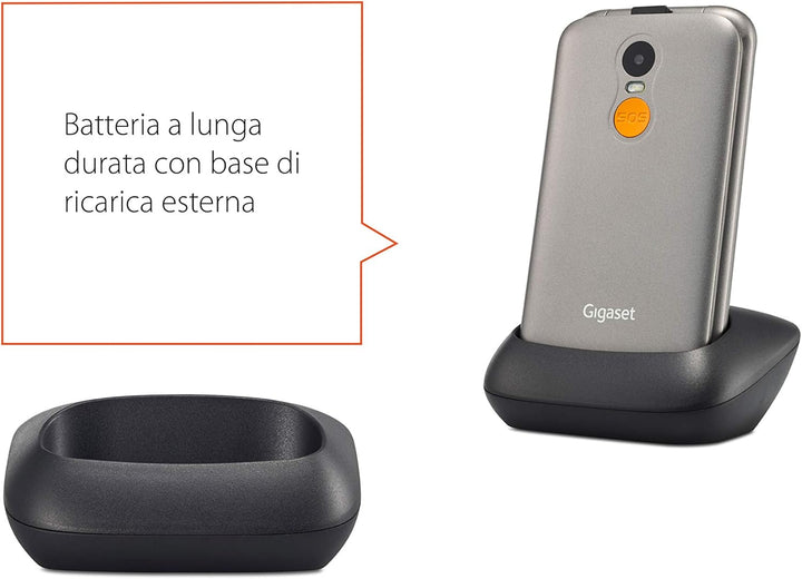 Gigaset GL590 GSM - Senioren GSM Mobiltelefon mit SOS-Funktion - einfache Bedienung mit 2,8" Farbdis