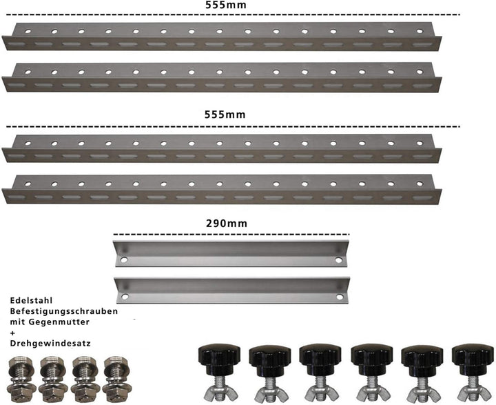 WATTSTUNDE Solarmodul Halterung bis 60cm - Aluminium Wand und Dachhalterung (HST5), Hst5