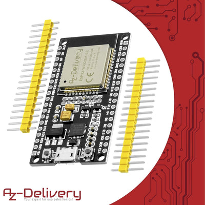 AZDelivery 5 x ESP-32 Dev Kit C unverlötet NodeMCU Module WLAN WiFi Development Board mit CP2102 (Na