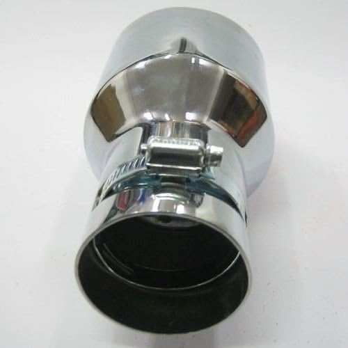 Auspuffblende Endrohr Auspuff Universell Schalldampf Blende Edelstahl Rund bis 57mm Chrom AutoHobby