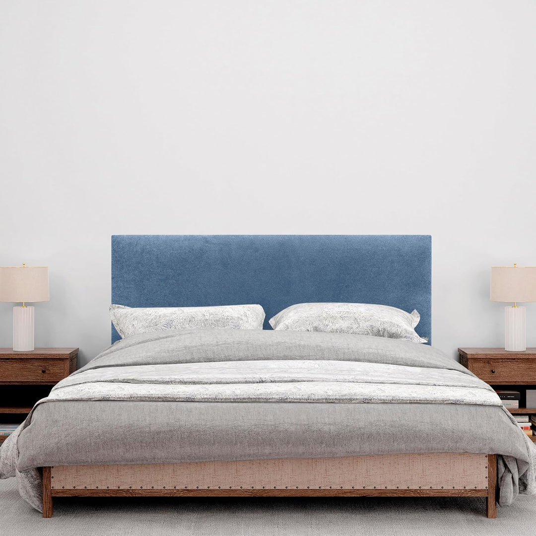 DHOME Kopfteil aus Kunstleder oder Stoff AQUALINE Glattes gepolstertes Kopfteil Luxusbett Kopfteil (