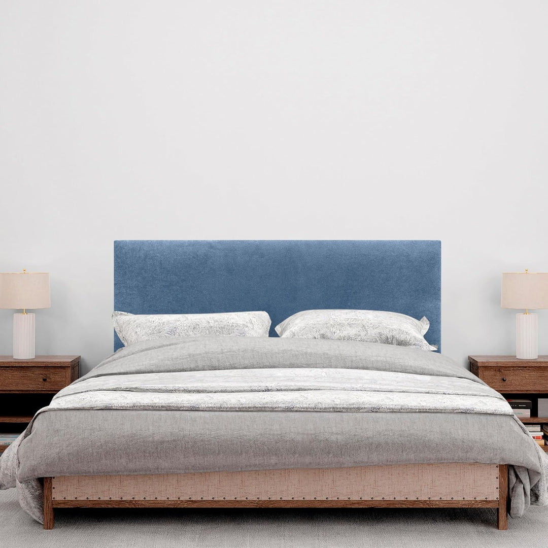 DHOME Kopfteil aus Kunstleder oder Stoff AQUALINE Glattes gepolstertes Kopfteil Luxusbett Kopfteil (