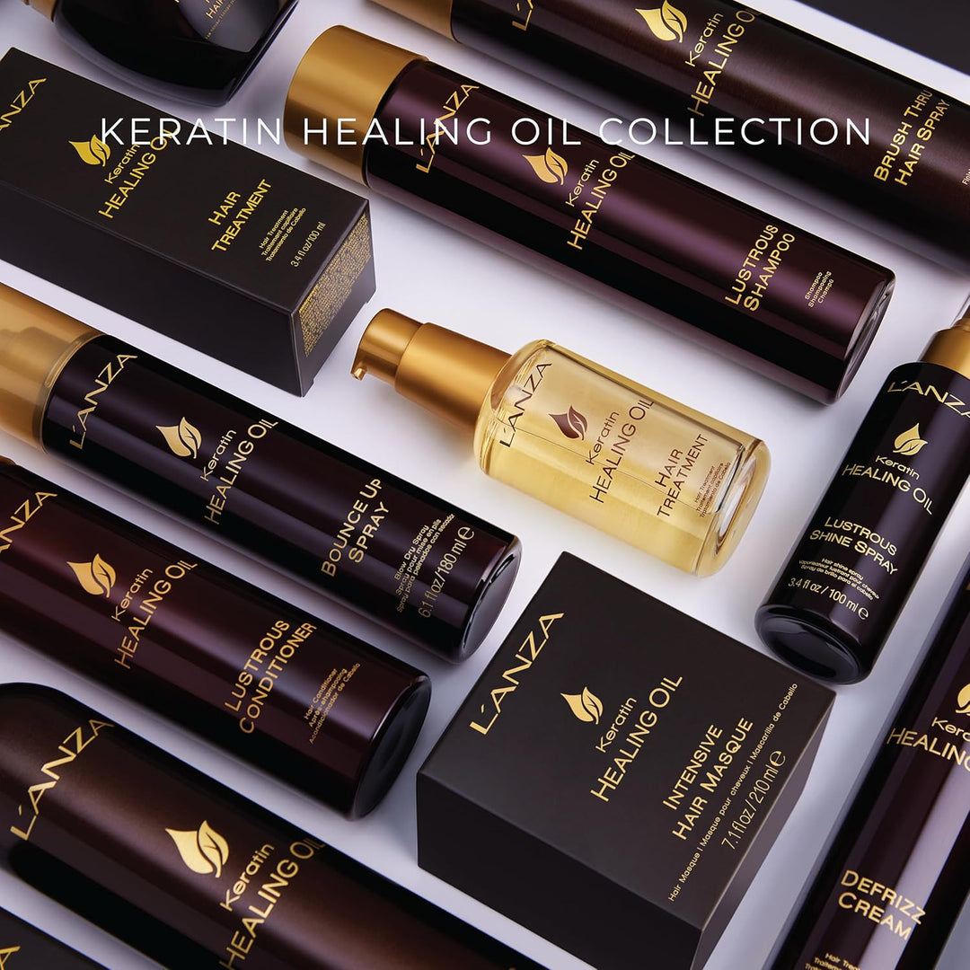 L'ANZA Keratin Heilöl Haarbehandlung (50 ml), Regeneriert, Belebt & Nährt Trockenes, Geschädigtes Ha