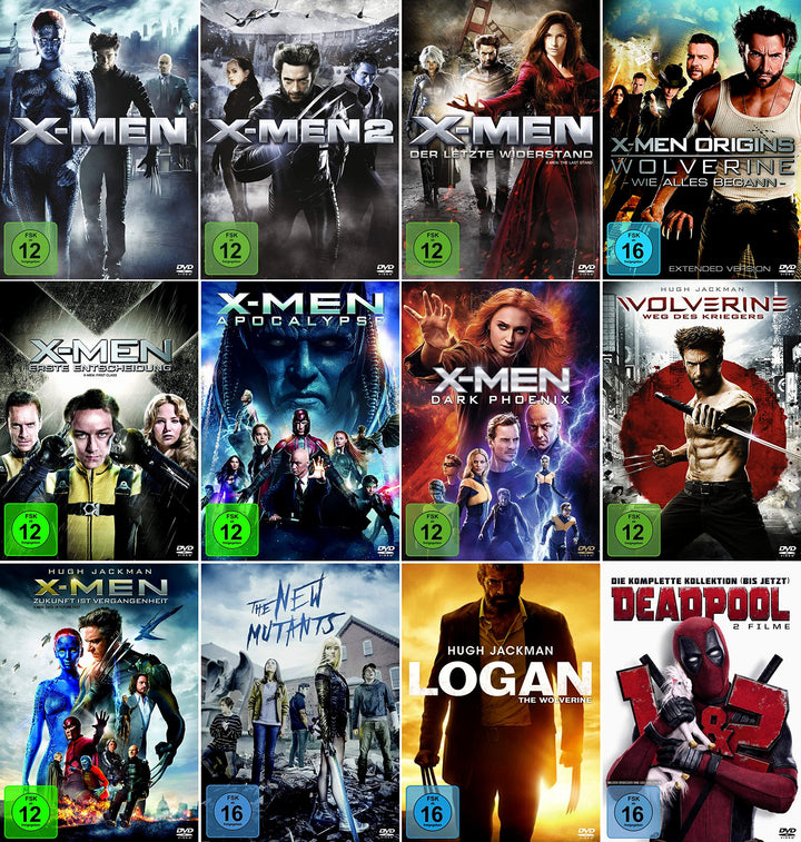 X- Men 13er Mega Bundle - Origins: Wolverine, Apocalypse , Dark Phoenix, New Mutants, Dead Pool 1+2