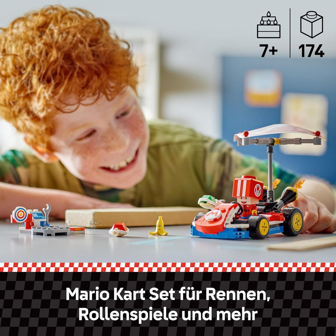 LEGO Super Mario: Mario Kart – Standard-Kart, Nintendo Sammlerstück, Geschenk für Kinder, lässt Jung