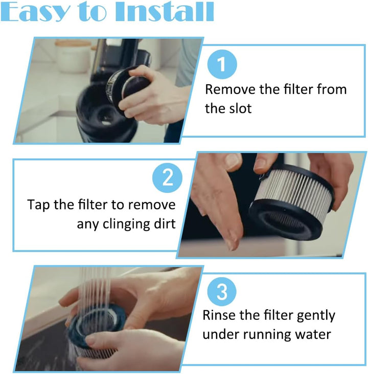 HEPA-Filter Ersatzteile für Levoit VortexIQ 40-RF/VortexIQ 40 Flex/LSV-VF401P-AEU Akku-Staubsauger 2