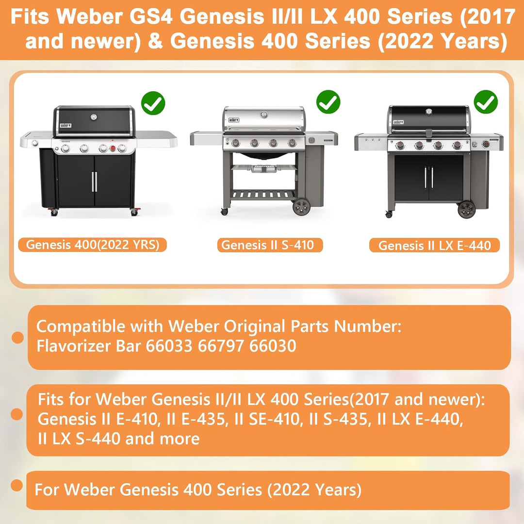 Flavorizer Bars für Weber Genesis 2 Weber Grillteile, Weber Genesis II 410 &amp; II LX 440 Grill (2017 &amp;