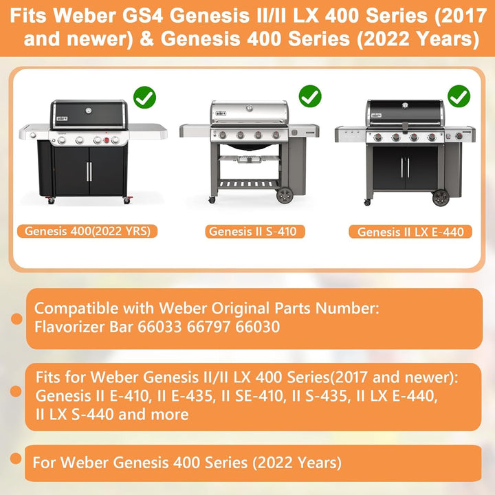 Flavorizer Bars für Weber Genesis 2 Weber Grillteile, Weber Genesis II 410 &amp; II LX 440 Grill (2017 &amp;