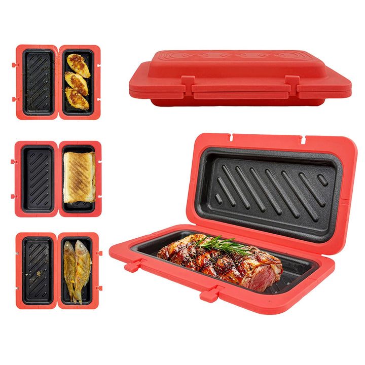 Mikrowellen Toastie Sandwich Maker, Silikon Mikrowellen Toaster, Paninis Maker, Kochgeschirr Toaster