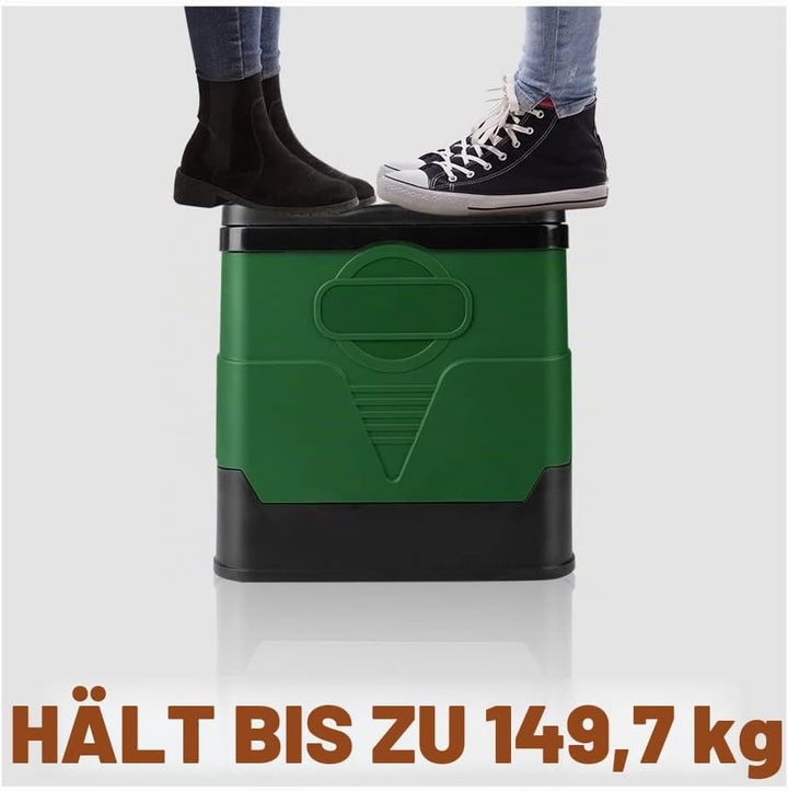 FIAMER Camping Toilette folding toilet camping toilet with lid mobile toilet with lid split toilet o