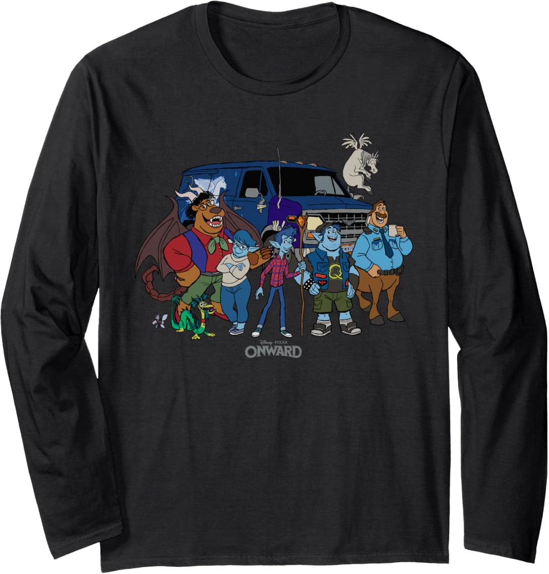 Disney PIXAR Onward Group Snapshot Langarmshirt